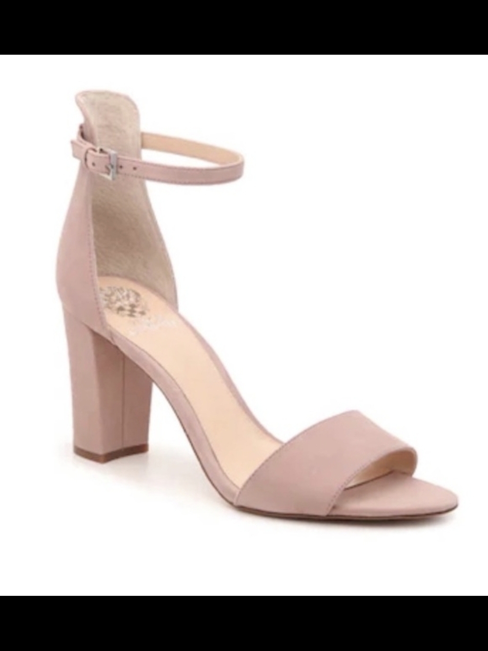 Vince Camuto Blush Ankle-Strap Block Heel Sandal